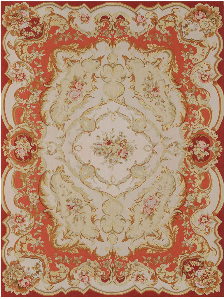 Tapete Aubusson de Seda 1,86x2,84